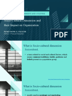 Chapter Iii Management and Culture: Socio-Cultural Dimension and Their Impact On Organization