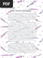 My Social Upbringing: It Shows Me That Peer Relationships Influence My Growth of Personality and Self-Concept