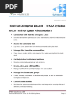 Red Hat Enterprise Linux 8 - RHCSA Syllabus