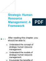 Strategic Human Resource Management: A Framework