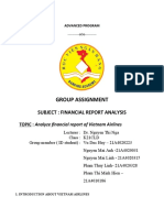 Group Assignment: Subject: Financial Report Analysis