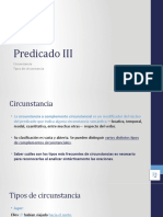 Predicado III (Circunstancia)