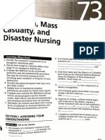 Terrorism, Mass Casualty, and Disaster Nursing: Section I: Assessing Your Understanding