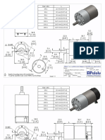 Name: Item Number: Encoder) 02 April 2019 Dev Code: 1102-1107, 2829 37D MM Metal Gearmotors (Without