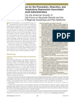 Practice Guidelines For The Prevention Detection and Management of Respiratory Depression