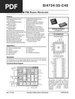 Si4734 35 FM Radio Receiver