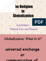 The Religion in Globalization: Legitimacy, Natural Law and Empire