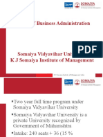 Master of Business Administration: K J Somaiya Institute of Management, India 1