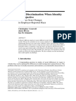 Wage Discrimination When Identity Is Subjective: Evidence From Changes in Employer-Reported Race