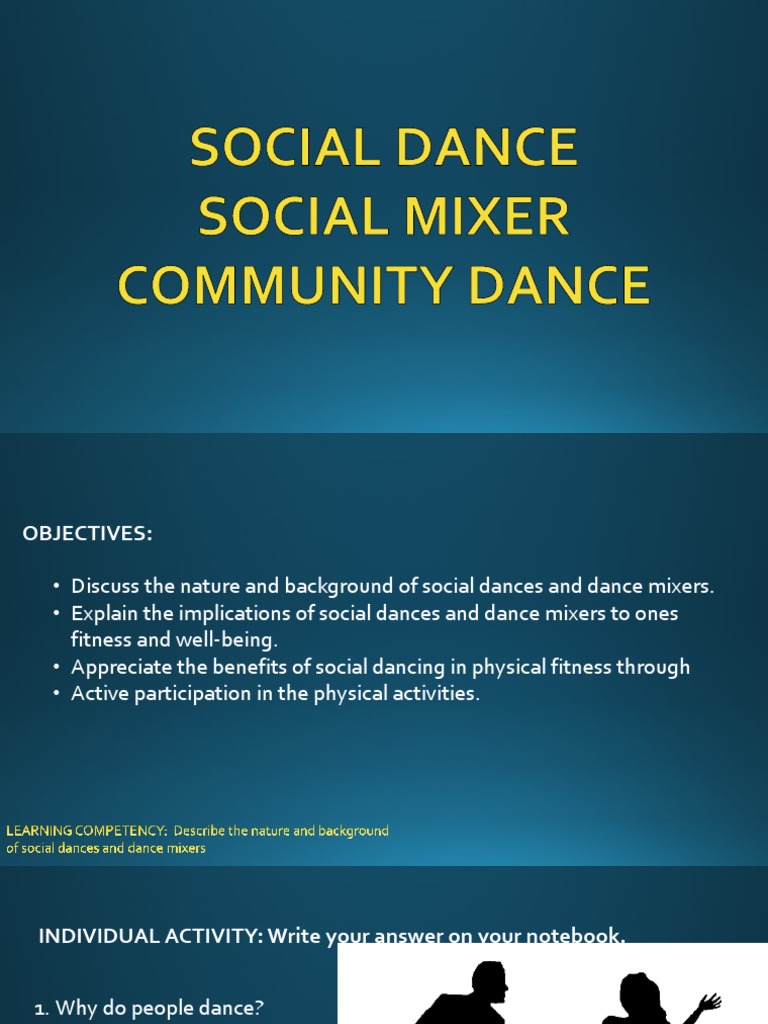 The Health and Social Benefits of Social Dancing PDF Dances Human