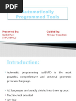 Automatically Programmed Tools