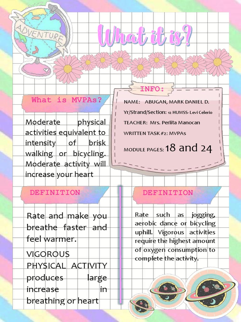 Understanding Moderate vs. Vigorous Activities | PDF | Aerobic Exercise ...