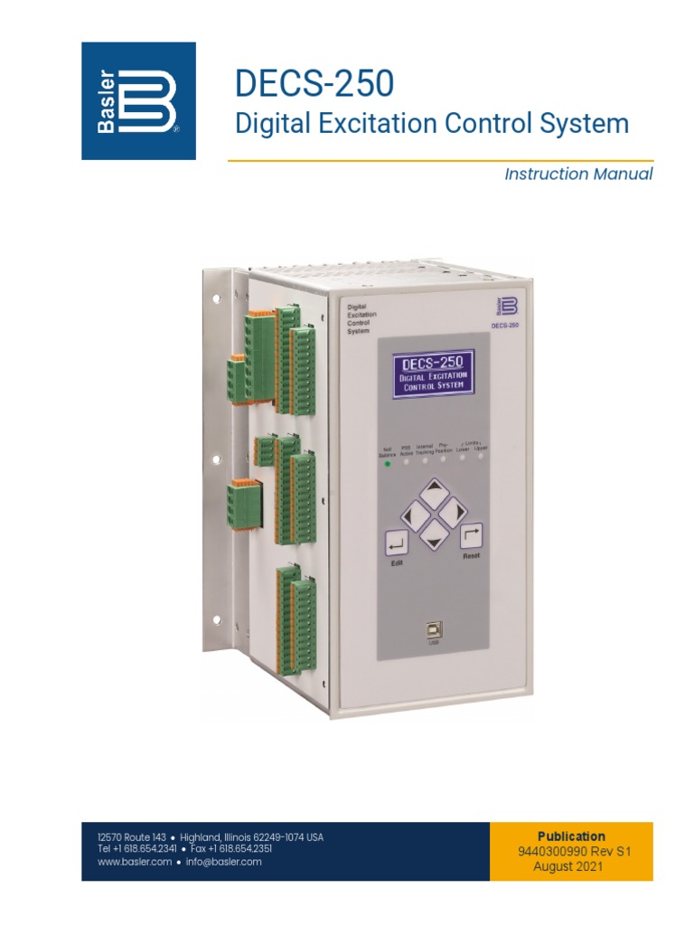 DECS 250 Manuals | Download Free PDF | Source Code | License