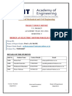 Design an Electric Motor for Electric Vehicles