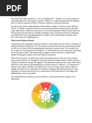 Wellness Wheel