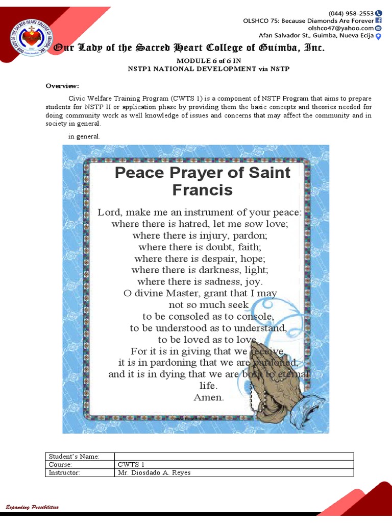 National Security And Peace Education Overview Pdf Government