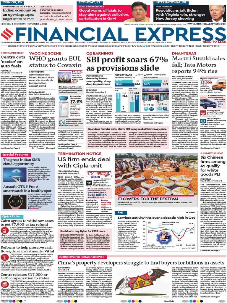 Financial Express 4th Nov | PDF