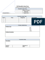 CQI Remedial Action Form