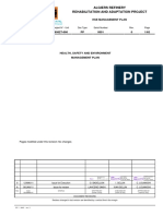 Hse Management Plan: Algiers Refinery Rehabilitation and Adaptation Project