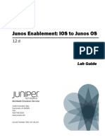 Junos Enablement: IOS To Junos OS: Lab Guide