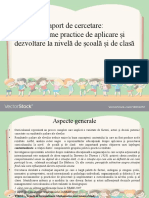 Mecanisme practice de aplicare și dezvoltare