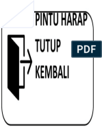 Pintu Harap Tutup Kembali