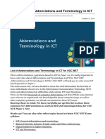 200 Common Abbreviations and Terminology in ICT Part 1