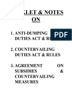 ADC & CVD Acts & Rules Index