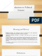 Introduction To Political Science