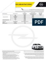 MY 2019 Opel Fiyat Listesi Insignia 01122019 2