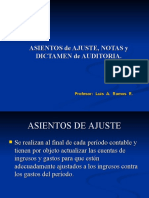 Asientos de Ajuste Notas Dict. Audit