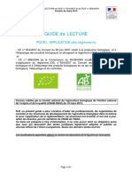 Guide de lecture de la réglementation européenne sur l'agriculture biologique