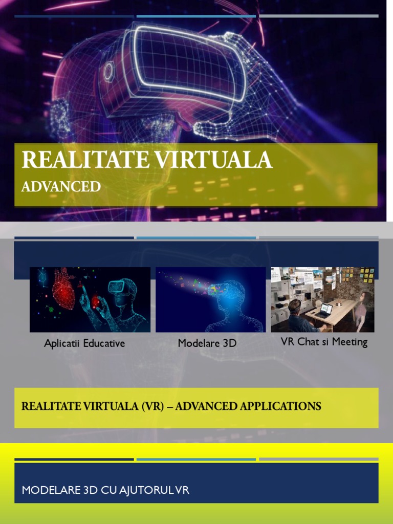 Realitate Virtuala - Avansati | PDF