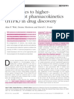 1.Approaches to Higher-throughput Pharmacokinetics (HTPK) in Drug Discovery