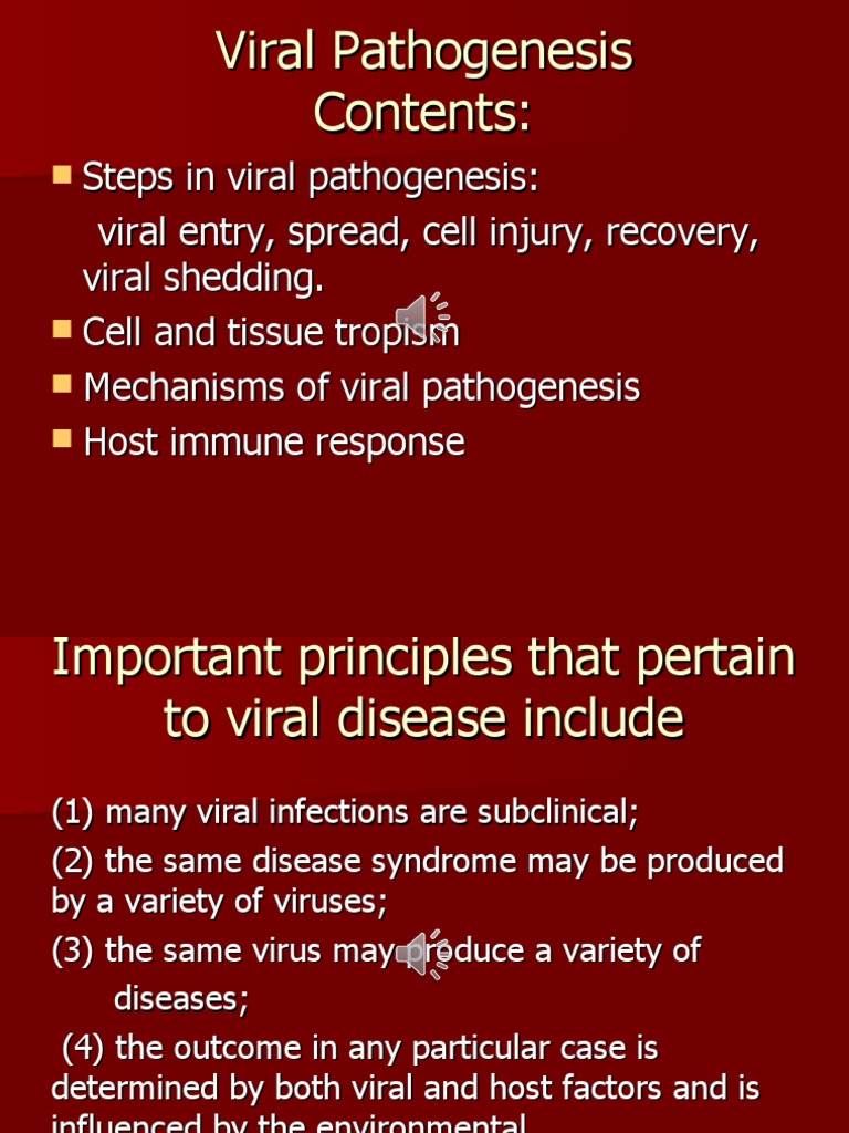 Viral Pathogenesis Lecture PDF Virus Immune System