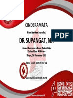 Cinderamata untuk Dr. Supangat
