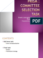 Event Conceptualization and Promotional Task: Presented By: Aanchal Solanki