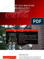 Consumer Buying Behavior Towards Coca-Cola