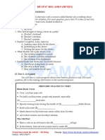 Đế Số 07 Hsg Anh 9 (Huyện) : Section One. Listening I. Part 1: (1.0 point)