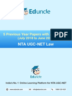 Nta Ugc-Net Law: 5 Previous Year Papers With Answer Key