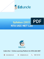 Syllabus (2021) : Nta Ugc-Net Law