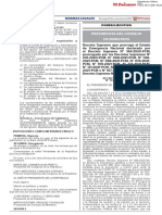 Decreto Supremo Que Prorroga El Estado de Emergencia Naciona Decreto Supremo n 174 2021 Pcm 2016190 1