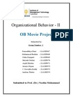 Organizational Behavior - II: OB Movie Project