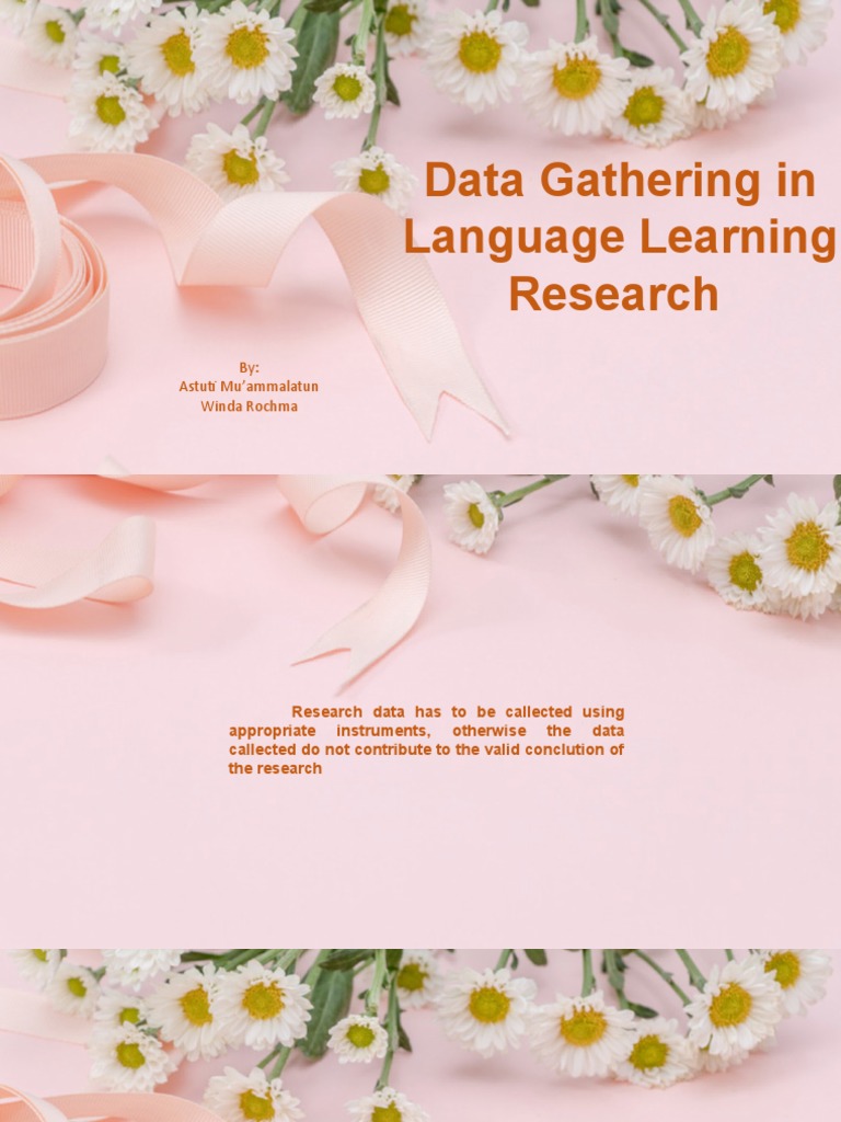 Data Gathering in Language Learning Research | PDF | Career & Growth ...