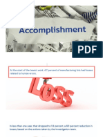 Accomplishments and Difficulties