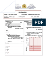 Test Diagnostique Maths 1ac