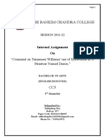 Rishi Bankim Chandra College: Internal Assignment On