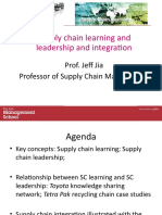 Lecture 5 - Supply Chain Integration, Learning and Leadership 2021