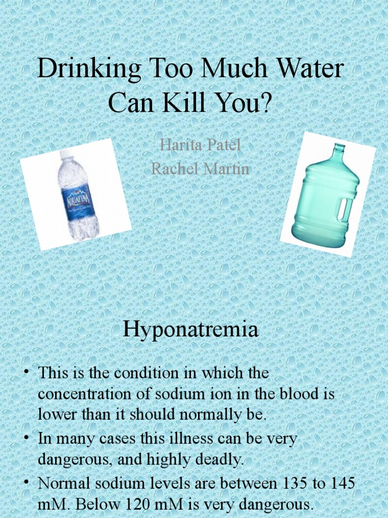 Drinking Too Much Water Can Kill You Pdf Human Diseases And