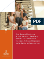 Guía de Conciliación de La Vida Personal, Familiar y Laboral